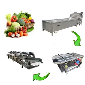 Washing And Drying All-In-One Fruit And Vegetable Automatic Cleaning Production Line