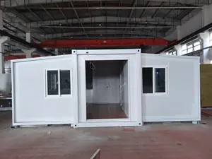 Ready To Ship 20FT 40FT 2 Bedroom Folding Extendable Prefab Container Houses With Bathroom And Kitchen