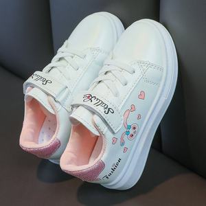 Scarpe da Ginnastica Casual Traspiranti per Bambine, Nuova Collezione Primavera-Autunno, Scarpe Sportive <span class=keywords><strong>Bianche</strong></span> con Chiusura a Bottone per Studenti - Product Image 4