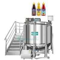 Réservoir de mélange de 5000 L utilisé dans les machines à fabriquer de la mayonnaise, les machines à fabriquer du savon liquide et les lignes de production de crème