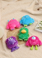Jouet à mâcher interactif pour chien en peluche durable, motif dessin animé, pour le nettoyage des dents, anti-ennui, résistant aux morsures, avec couineur, pour le dropshipping
