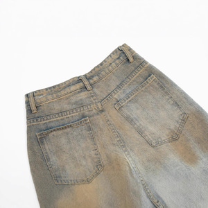 Produzione di <span class=keywords><strong>pantaloni</strong></span> larghi in Denim da <span class=keywords><strong>uomo</strong></span> di alta qualità per Jeans di tendenza estiva all'aperto - Product Image 5