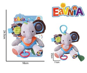 Et New bé giường Teether Rattle Xe đẩy nhồi bông Voi treo đồ chơi sang trọng bé hoạt động và mọc răng đồ chơi - Product Image 6