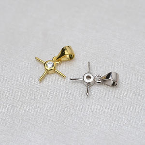 Colgante de Plata S925 con Diseño de Cabeza de Mickey, Accesorio de Joyería Personalizado para Mujer, Bandeja Vacía y Producto Semiterminado - Product Image 2