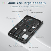 Charge rapide 6-en-1 Kit de câble de données de charge USB-C adaptateur de téléphone support de boîtier multifonction Charge rapide accessoires mobiles