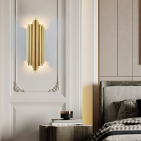 Produits à succès 2025 Lampes murales en acier inoxydable Éclairage mural intérieur Lumières LED pour la décoration intérieure de la maison