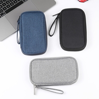 Sac de voyage portable en nylon pour câbles électroniques, chargeurs, rangement multifonction pour téléphone et batterie externe