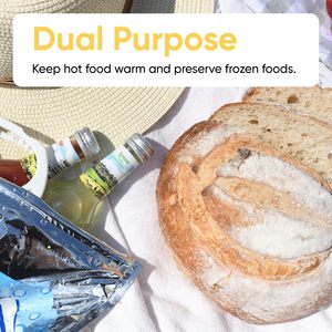 Hot and Cold Insulated Bags for Food Delivery Grocery Shopping Bags Food Storage for Hot and Cold Food for Travel Cooler Bag - Product Image 5