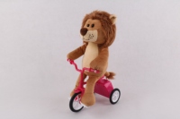 Jouets en peluche électroniques à mouvement électrique pour animaux amusants à rouler à vélo, Juguetes, animaux en peluche