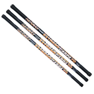 Cina stock black willow canne da pesca asta telescopica powerback putover pole con cancello