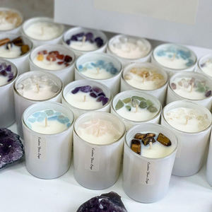 Velas de Cristal de Lujo AIKUN, Vela Aromática de Cera de Soja con Esencia, Vela Perfumada Hecha a Mano de Larga Duración con Aceites Esenciales para el Vestíbulo del Hotel - Product Image 1