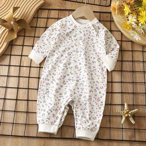 Tutina per Neonati Primavera/Autunno in Cotone Pettinato, Pigiama Unisex a Maniche Lunghe Senza Cuciture per Neonati - Product Image 4