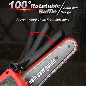 Cưa Cột Điện 4.0Ah 7Inch Cưa Xích Không Dây Chạy Điện Cưa Tay Trái - Product Image 3