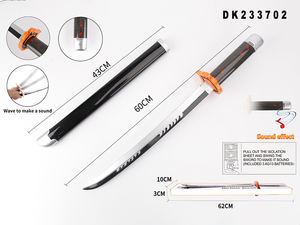 Épée De tueur De démons Anime japonais 60CM, jouet épée <span class=keywords><strong>Katana</strong></span> en plastique - Product Image 5