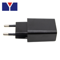 Adaptateur universel AC/DC HYT pour éclairage LED, chargeur USB-A 5V/10V 2A 10W à brancher, certifié CE FCC ROHS, pour utilisation sur ordinateur de bureau et téléphones mobiles