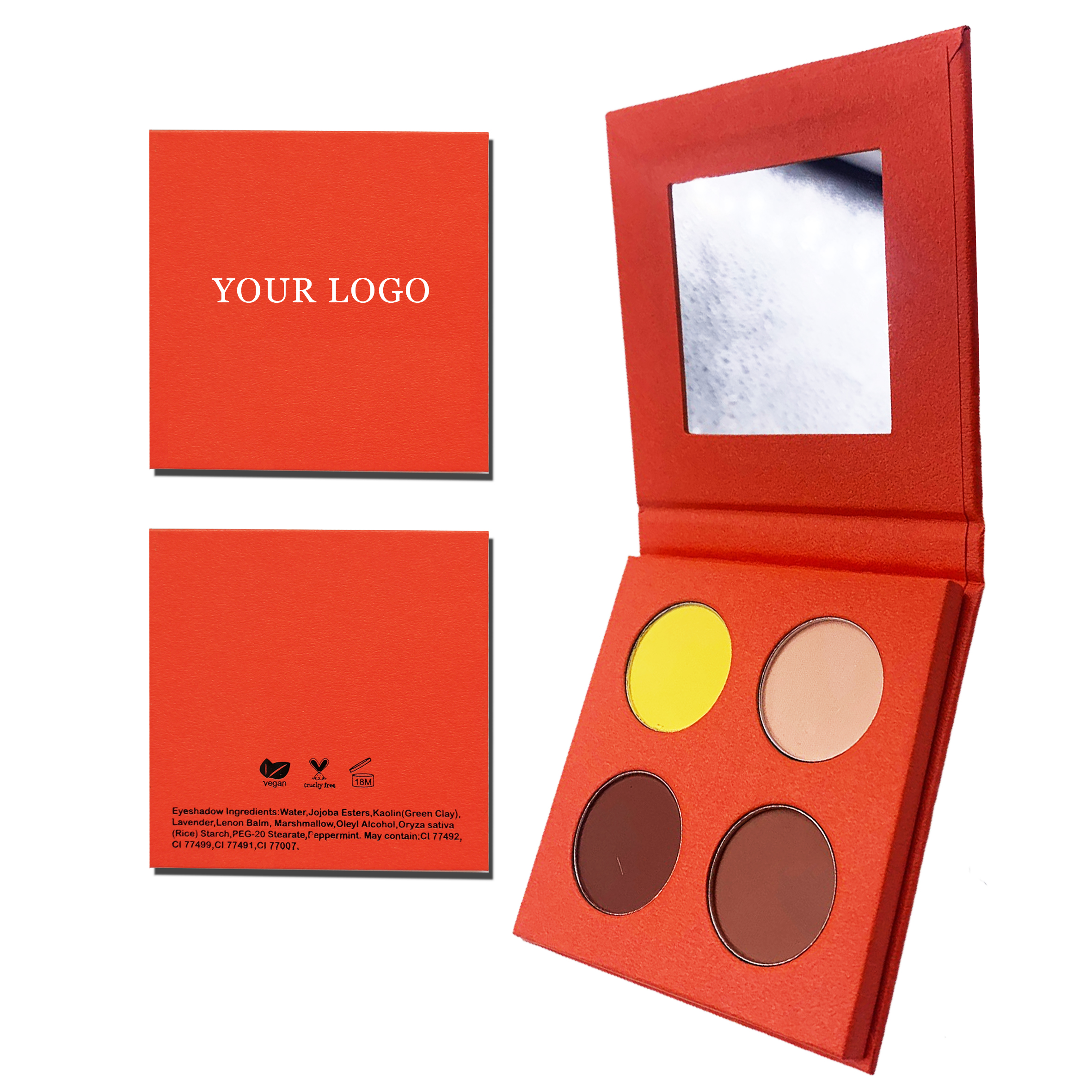 Палитра для век с высоким пигментом для самостоятельного изготовления, личная этикетка, бесплатный образец