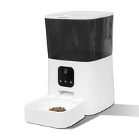Distributeur automatique de nourriture pour animaux de compagnie Furrivo 6L, contrôle par application, 1 à 8 repas par jour, enregistrement vocal de 5 secondes, double alimentation de secours, chiens, chats, OEM