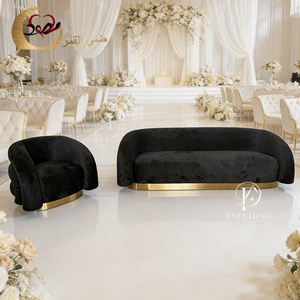 Muebles para Bodas, Sofá de Dos Plazas, Tapizado en Terciopelo, Estilo Nórdico Moderno, para Novios, Uso en Hoteles, Forma Personalizable, Marca Feidao - Product Image 4