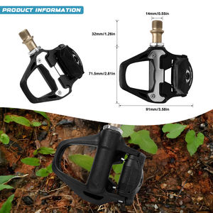 Pédale de <span class=keywords><strong>vélo</strong></span> de route XC, pédale de <span class=keywords><strong>vélo</strong></span> de gravier autobloquante, crampons à double roulement, sans clip pour système SL, alliage d'aluminium, axe en acier - Product Image 2