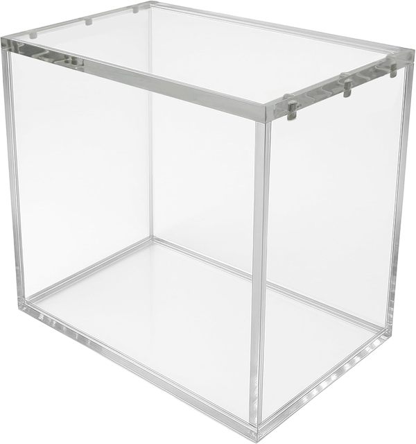 Clear Acrylic Booster Display Case,UV-Protected, Magnetic-Lid Storage with Stackable Design for Card Collection