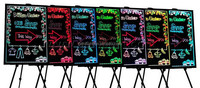 Tableau d'écriture LED RGB SPARKLE 1500 Nits de luminosité avec cadre en aluminium, fabriqué en Chine