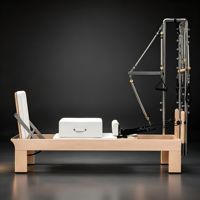 Machine de Pilates Reformer Commerciale en Gros, Cadre en Bois, Équipement de Fitness Réglable