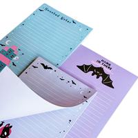 Blocs-notes autocollants personnalisés, mignons, 3x3, pour le bureau, l'école, fournitures de papeterie