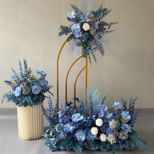 Venta al por mayor al aire libre pared verde plantas pared artificial boda flores decorativas coronas y plantas - Product Image 5