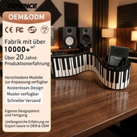 Piano numérique portable à enrouler, 61 touches, clavier à enrouler, haut-parleurs intégrés, prise casque 3,5 mm, batterie rechargeable