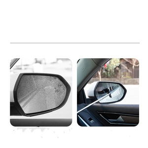 Car Telescopic Rearview <b>Mirror</b> Squeegee Portable Rainy Glass Window <b>Handheld</b> Car Side <b>Mirror</b> Cleaning Tool - Product Image 2
