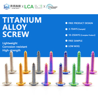 Vis autotaraudeuses en titane Gr5 Torx colorées anodisées TC4 M4 M5 M6 M8 métriques, vis de fixation haute résistance