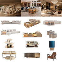Canapé d'angle en cuir de luxe, mobilier de salon moderne, ensemble de canapés de luxe pour salon