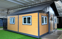 Maison conteneur mobile Suihe 20 pieds, deux chambres, forme carrée, design moderne du milieu du siècle, écologique, bureau, atelier