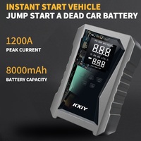 Catu daya ponsel portabel 8000MAH Starter keselamatan 12V pengisi daya baterai Booster catu daya ponsel mobil dengan pompa inflasi ban