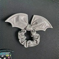 Femmes Halloween chauve-souris aile conception Satin bandeaux tissu créatif bandeau pour fête personnelle décoration de cheveux à la mode