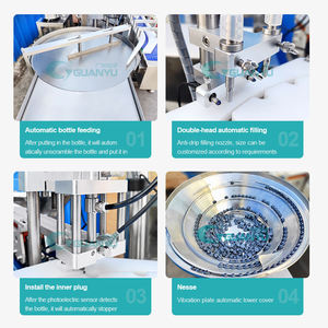 Tự động nhỏ lọ Filler đóng nắp ghi nhãn Uốn Tóc bồng nhựa thủy tinh penicillin chai chất Lỏng bằng miệng lọ Máy chiết rót - Product Image 5