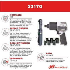 ประแจลม Rand 2317G 1/2 นิ้ว และชุดประแจลม 3/8 นิ้ว พร้อมชุดซ็อกเก็ต 5 ชิ้น - Product Image 2