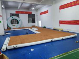 Plataforma Flotante Inflable en Forma de U, Muelle de PVC con Tecnología Drop Stitch para Lanchas y Motos Acuáticas, 3x2.4M, Blanca, Isla Flotante - Product Image 6