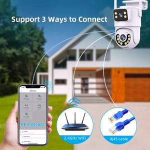 8MP 4K <b>Wireless</b> PTZ Dome Network <b>Camera</b> Dual Lens Wide Angle CMOS Sensor Night Vision WiFi Outdoor Home <b>Security</b> P2P - Product Image 2