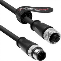 Câble Ethernet d'alimentation et de données Alvin's Cables M12 A-Code 17 broches mâle-femelle pour caméra HikRobot Datalogic Cognex, haute flexibilité
