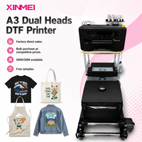 Impresora DTF A3, Impresión Directa a Película, Impresora de Transferencia de Calor Epson XP600 para Impresión de Telas de Algodón y Poliéster, Camisetas