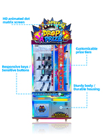 Machine d'arcade Leon Drop a Prize Special Redemption, machine d'arcade à griffes pour centre commercial et salle de jeux