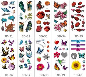 Tatuaggi Temporanei Impermeabili Runzio Certificati CE, Arte Corporea Sexy con Rose 3D, Adesivi e Paste per Tatuaggi che Durano 3-7 Giorni - Product Image 3