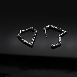 Triangular Stud <b>Earrings</b> Geometric Stainless Steel Women's Fashion Jewelry 316L Hypoallergenic Ear <b>Post</b> <b>Earrings</b> For Daily Wear - Product Image 5