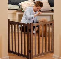 Barrière de sécurité pliable en bois durable pour bébé, autoportante, pour enfants, pour intérieur, porte, escalier, taille et couleur personnalisables, adaptée à l'âge