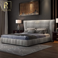 Fourniture de lit en tissu, meuble de maison de luxe, disponible en grande taille, livraison gratuite