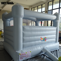 Château gonflable commercial pour la location de fêtes, château gonflable blanc pour enfants, château de saut gonflable