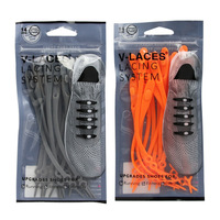 La troisième génération 14 pièces/ensemble adulte et enfant tête ronde Double trou élastique Silicone sans cravate paresseux lacets à usage multiple