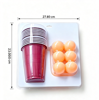 Emballage blister personnalisé en PET avec carte en papier pour ensemble de jeux domestiques, impression couleur intégrale, emplacement personnalisé pour carte, prêt à la vente au détail