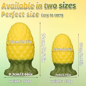 Neues Simuliertes Ananas-förmiges Silikon Analplug-Set SM Analdehner für Männer und Frauen Masturbator 100% Wasserdicht Erotikspielzeug - Product Image 5